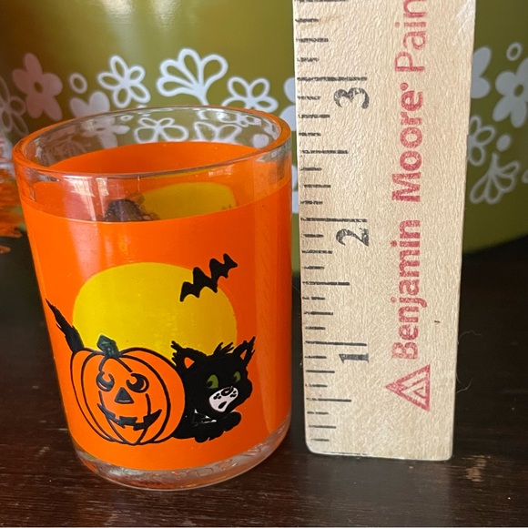 Vintage Halloween Spooky Cat & Pumpkin Votive Candle Holder🐈⬛🎃 - Picture 6 of 7